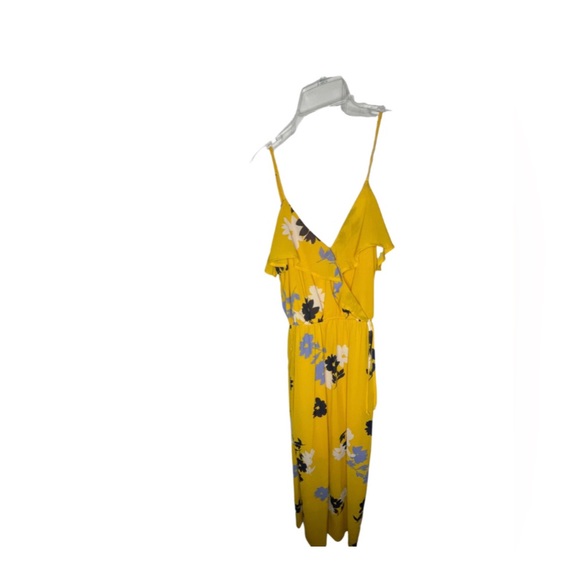 Japna yellow spaghetti strap flower dress - Picture 2 of 2